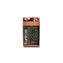 Алкални батерии 9V Uniross Industrial Pro Alkaline 6LR61 9V - 10 броя