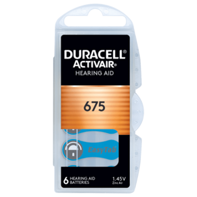 Батерии за слухов апарат 675 Active Air Duracell