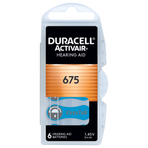 Батерии за слухов апарат 675 Active Air Duracell