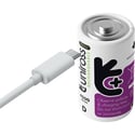 2 Акумулаторни батерии D Li-Ion Uniross 1.5V 5000 mAh + USB Type C