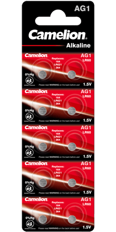 Alkaline Batteries AG1 Camelion - LR621 - 364 - 164