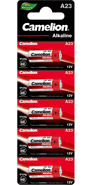 Алкални батерии MN21 Camelion А23 - LR23A - 12V - 5 броя