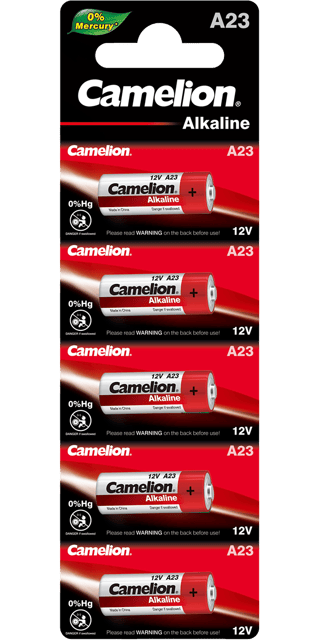Алкални батерии MN21 Camelion А23 - LR23A - 12V - 5 броя