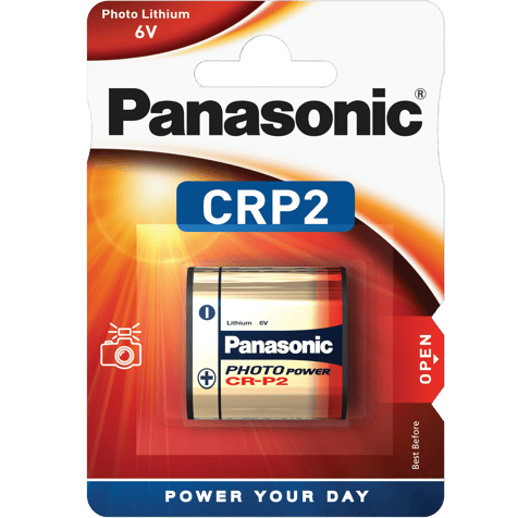 Panasonic CR-P2 DL223A 6V lithium battery