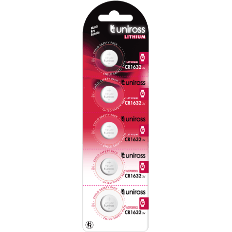 Lithium Batteries CR1632 Uniross CR1632 - 3V