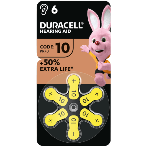 Батерии за слухов апарат 10 Hearing Aid Duracell