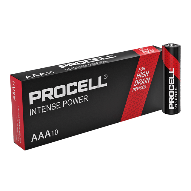 Алкални батерии ААА Duracell Procell Intense MN2400 AAA - 10 броя