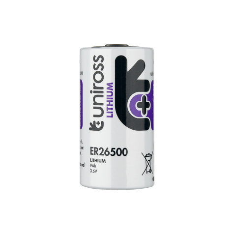 Battery ER26500 LS26500 Uniross C 3.6V 8500 mAh
