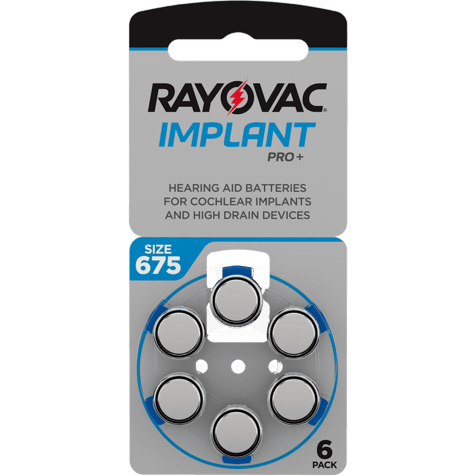 Батерии за слухов апарат 675 Impalnt Pro+ Rayovac