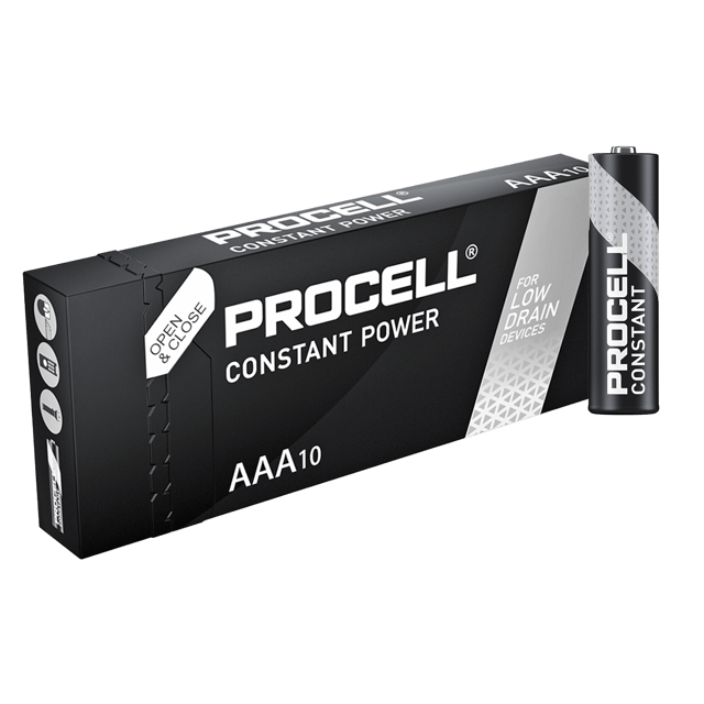 Алкални батерии ААА Duracell Procell Constant MN2400 AAA - 10 броя