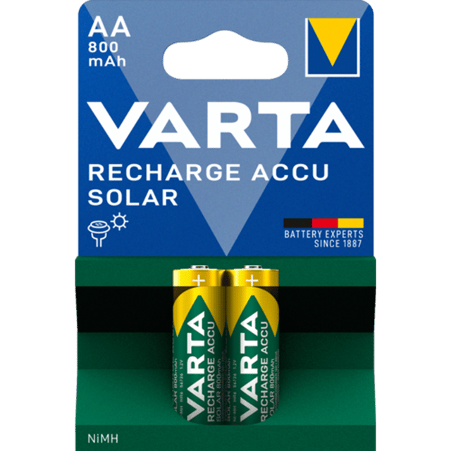 Акумулаторни батерии за соларни лампи AA Varta Solar AA - 800 mAh