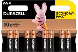 Alkaline Batteries AA Duracell Basic MN1500 AA - 8 pcs