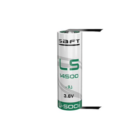 Батерия 14500 SAFT LS14500LF-U AA 3.6V 2600 mAh с пластини