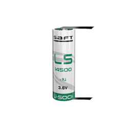 Батерия 14500 SAFT LS14500LF-U AA 3.6V 2600 mAh с пластини