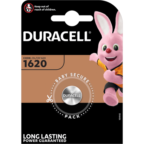 Lithium Battery CR1620 Duracell DL1620 - 3V