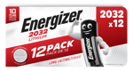 Литиеви батерии CR2032 Energizer ECR2032 - 3V - 12 броя
