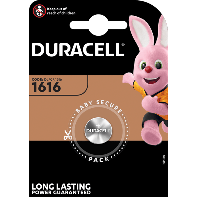 Литиева батерия CR1616 Duracell DL1616 - 3V