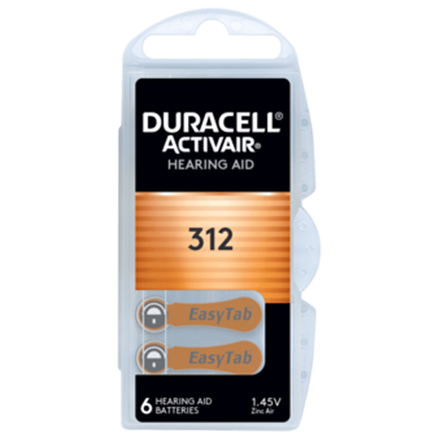 Батерии за слухов апарат 312 Active Air Duracell