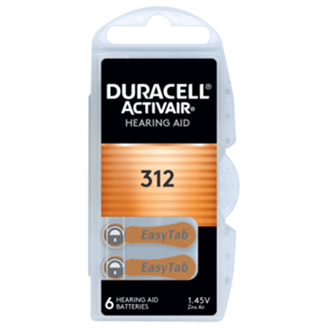 Батерии за слухов апарат 312 Active Air Duracell