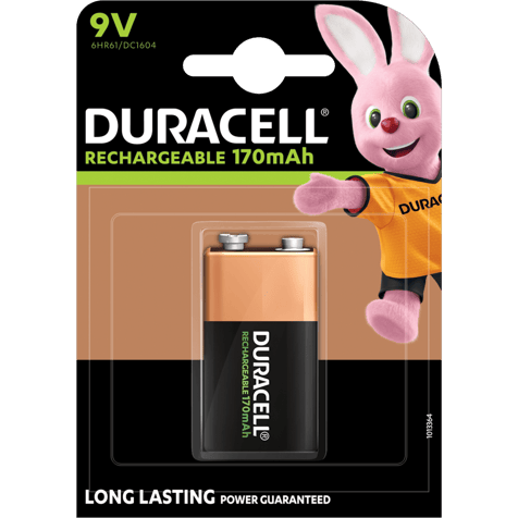 Акумулаторна батерия 9V Duracell 170 mAh