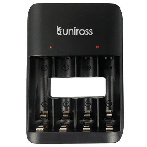 Зарядно за 4 акумулаторни батерии АА / ААА - Uniross Value с USB-C