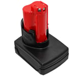 Батерия за винтоверт Milwaukee M12 B3 XC M12 B4 XC - 12V 6000 mAh