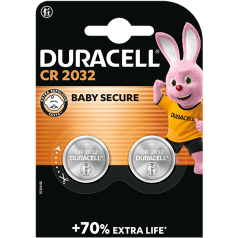 Duracell DL2032 CR2032 3V lithium battery
