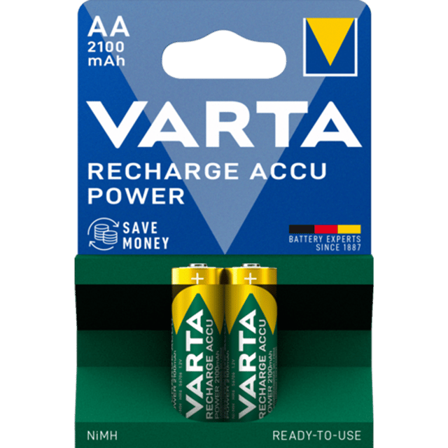 Акумулаторни батерии АА Varta Power AA - 2100 mAh - 1.2V