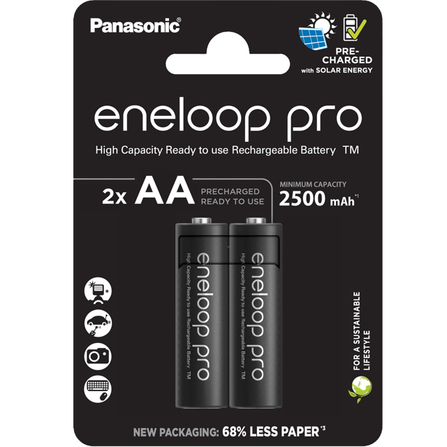 Акумулаторни батерии Panasonic Eneloop Pro AA 2500 mAh - 1.2V