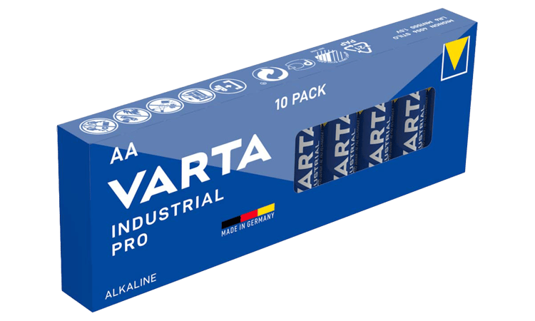 Alkaline Batteries AA Varta Industrial Pro AA - 10 pcs