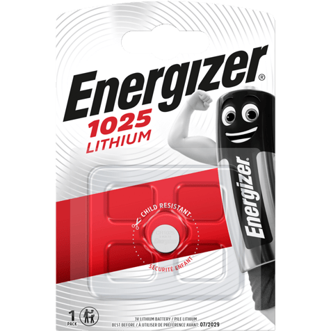 Lithium Battery CR1025 Energizer CR1025 BR1025 DL1025 - 3V