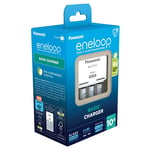 Зарядно за 2/4 батерии АА/ААА Panasonic Eneloop с 4 ААА х 800 mAh