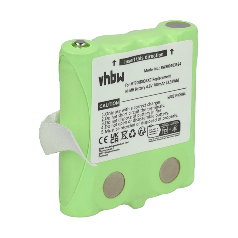 Battery for two-way radio DeTeWe Outdoor PMR 8000 - 4.8V 700 mAh