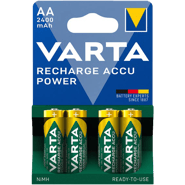 Акумулаторни батерии АА Varta Power AA - 2400 mAh - 4 броя - 1.2V