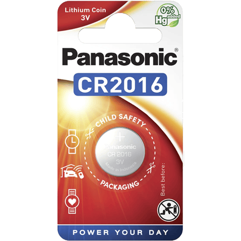 Литиева батерия CR2016 Panasonic CR2016 - 3V
