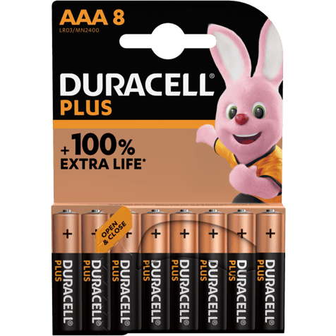 Алкални батерии AAA Duracell Simply MN2400 AAA - 4 броя