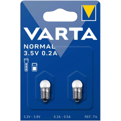 2 Kрушки за фенер с резба Varta V714 Argon за батерия 4.5V