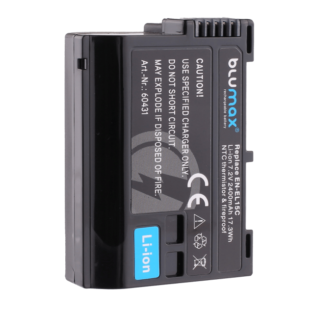 Батерия за фотоапарат Nikon EN-EL15C - 2400mAh + NTC