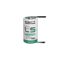 Батерия Saft LS14250-CNR 3.6V 1/2AA - 1200 mAh с пластини еднопосочни