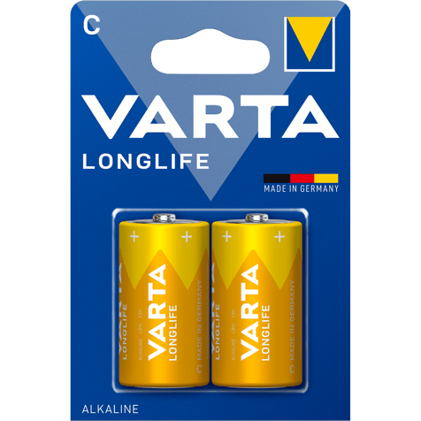 Алкални батерии C LR14 Varta Longlife 1.5V