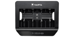 VARTA Universal Charger with LCD Display for AA / AAA / C / D and 9V Batteries