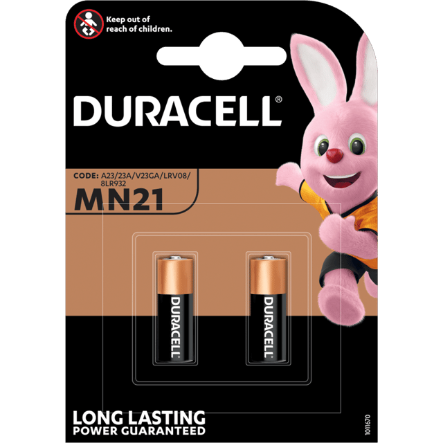Алкални батерии MN21 Duracell MN21 - 23A 12V - 2 броя