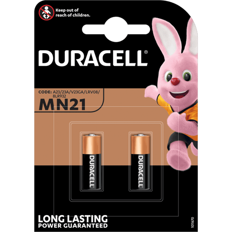 Алкални батерии MN21 Duracell MN21 - 23A 12V - 2 броя