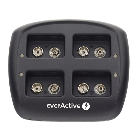 Зарядно за 4 акумулаторни батерии 9V EverActive