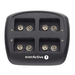 Зарядно за 4 акумулаторни батерии 9V EverActive