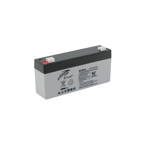 AGM Lead-Acid Battery 6V T1 3.2 AH - RITAR
