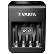 Зарядно за акумулаторни батерии VARTA Plug Charger+ с 4 батерии AA 2100 mAh и слот за 9V батерия