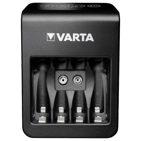 Зарядно за акумулаторни батерии VARTA Plug Charger+ с 4 батерии AA 2100 mAh и слот за 9V батерия