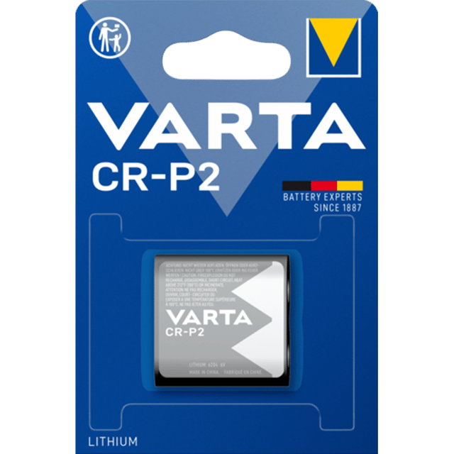 Литиева батерия CR-P2 Varta CR-P2 - DL223A - 6V