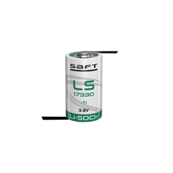 Батерия Saft LS 17330 CNR  2/3A Li-SOCl2 3.6V 2100 mAh с Z пластини